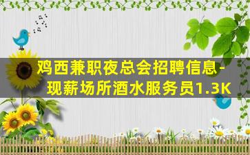 鸡西兼职夜总会招聘信息-现薪场所酒水服务员1.3K